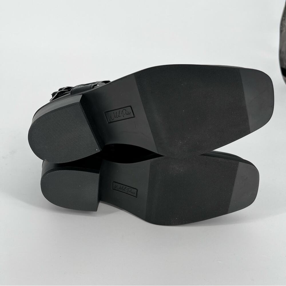 Wild Pair Sherri Harness Moto booties black - 6 - Picture 11 of 13